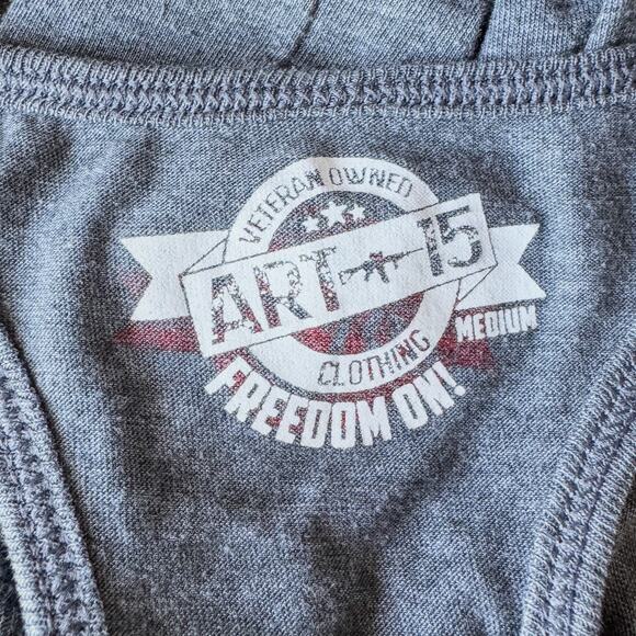 ART 15 Clothing, American Flag/Fire Arm Theme Women’s Tank-Size S/M-Patriotic - Picture 7 of 7